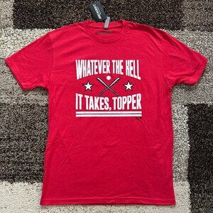 BREAKINGT (L) Whatever The Hell It Takes Topper Shirt Phillies JT Realmuto Red